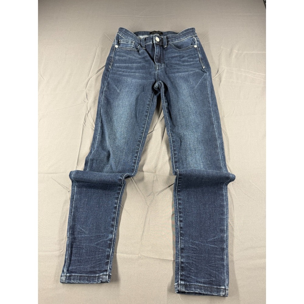 Judy Blue Beckley Jeans Womens 3/26 Mid Rise Skinny Dark Wash JB82505 Stretch